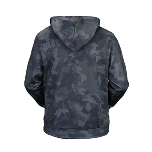 Sweat à capuche unisexe en polyester sublimé avec logo personnalisé, violet gris, décontracté pour homme, avec poche et impression de logo - Product Image 2