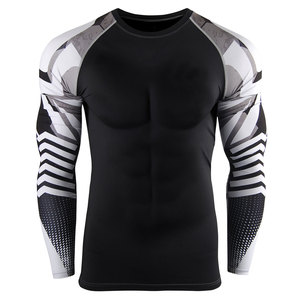 Compression Gym <b>Shirts</b> Long Sleeve Custom BJJ Rashguard MMA Sublimated <b>Mens</b> Rash Guard Sun Protection Surfing <b>Shirt</b> Rash Guard - Product Image 1