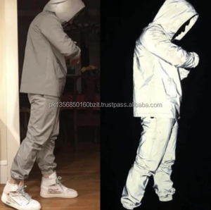 ชุดวอร์มกางเกงเอวลอยมีกระดุมสะท้อนแสง,ชุดวอร์มแบบสั่งตัด2ชิ้นสำหรับผู้ชายและผู้หญิง - Product Image 4