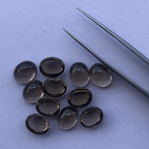 8mm 10mm Quartz fumé naturel lisse calibré cabochons en vrac boutique en ligne maintenant au prix d'usine du fabricant de pierres en ligne - Product Image 2