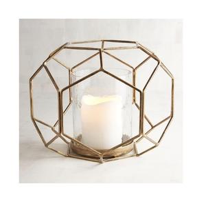 รูปร่างวินเทจแขวนเชิงเทียนโลหะผู้ผลิตและส่งออกรูปร่างที่กำหนดเองเรขาคณิตเชิงเทียนโลหะ - Product Image 1