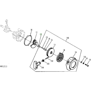 Durable JD Tractor Nut Número de pieza 14M7151 Componente de repuesto confiable para equipos agrícolas y reparaciones de tractores - Product Image 2