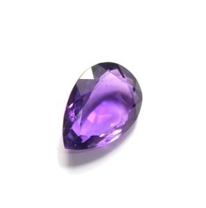 Pièce de 20 carats Améthyste naturelle Cabochon en pierre taillée à facettes en forme de poire 23X16MM Gemstone - Product Image 4