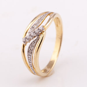 Anillo de plata de primera ley con forma de diamante para mujer, sortija, plata esterlina 925, oro de 14 quilates, 14K, estilo clásico, elegante, a precio de fábrica - Product Image 1