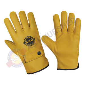 Guantes de conductor de servicio pesado Tamaño XL Antideslizante Cuero de vaca grueso con flexibilidad Impacto Seguridad Conductores de camiones al aire libre - Product Image 2