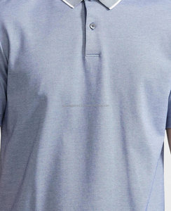 เสื้อยืดผ้าเทอร์รี่ระบายอากาศได้ดี เป็นมิตรกับสิ่งแวดล้อม สำหรับผู้ชาย พร้อมโลโก้สั่งทำได้ ดีไซน์เรียบง่าย ผ้าฝ้าย เสื้อกอล์ฟ สไตล์ลำลอง - Product Image 2
