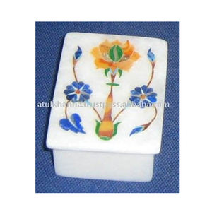 Caja Rectangular con incrustación de mármol - Product Image 1