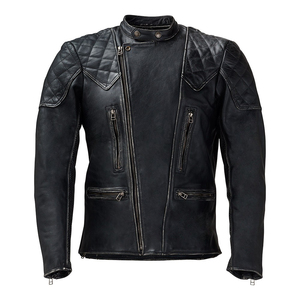Veste en cuir de moto rouge approuvée CE avec style européen matelassé, ajustement de tailleur évalué AA, protection principale - Product Image 5