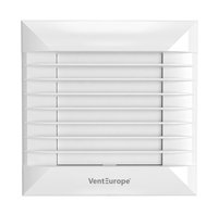 VE100-AS Venteurope Ventilateur extracteur axial électrique 14W à volet automatique pour salle de bain 220~240V 50/60Hz 85 m³/h Matériau ABS 35dB OEM