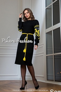 Nuevo vestido de fiesta ucraniano bordado floral Midi Ucrania para mujer - Product Image 5