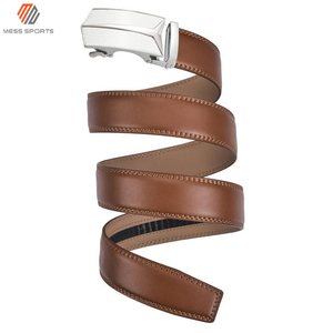 Ceinture en cuir véritable marron pour homme, style italien vintage, ceinture décontractée en cuir véritable, haute qualité, 125 cm, ceinture pour homme - Product Image 4