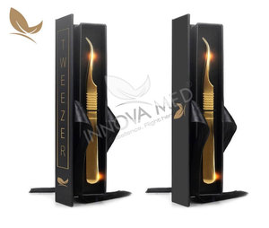 NUEVAS Pinzas para Extensión de Pestañas de Acero Inoxidable con Punta Puntiaguda, con Empaque de Caja de Cartón Personalizado, Logotipo y Color Personalizados - Product Image 5