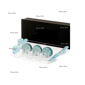 Plateau alimentaire en acrylique et nacre avec ensemble de sous-verres, dernier design, plateau à dattes pour desserts, best-seller - Product Image 6