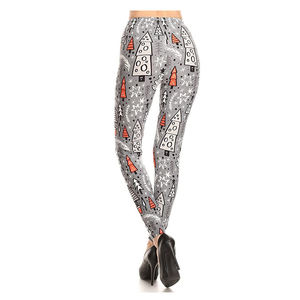 Leggings bleus en élasthanne avec logo personnalisé de haute qualité pour femmes pantalons décontractés sexy et élégants écologiques avec short imprimé - Product Image 3