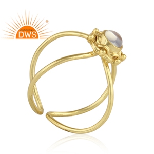 925เงินสาวแฟชั่นแหวนเครื่องประดับผู้ค้าส่งที่น่ารักโอปอลแหวน18พันสีเหลืองทองชุบเงินผู้จัดจำหน่ายเครื่องประดับ - Product Image 2