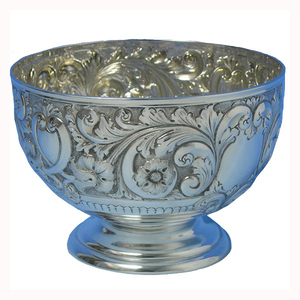 Tazón de Servir de Lujo con Diseño en Relieve para Banquetes Reales, Bodas, Utensilios de Cocina para el Hogar, Tazón de Lujo para Uso en Hoteles y Catering - Product Image 1