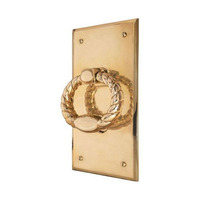 Battant de porte décoratif moderne en laiton, motif fleur de lys, écologique et durable, idéal pour la maison et l'hôtel - Vente chaude