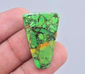 Cabujón de cobre verde turquesa, todas las formas mezcladas, envoltura de alambre, joyería, piedra turquesa para joyería - Product Image 6