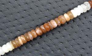 Natural Multi Moonstone Gemstone Faceted Rondelle Beads Handmade Jewelry Making <b>Bracelet</b> Necklace Earring - Product Image 2