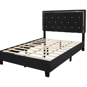 Tapicería de espejo de acrílico cama con conejo rosado todo en una caja - Product Image 2