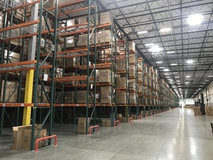 36'-48' Wide Selective Pallet <b>Rack</b> 3'-6' Step Beam Heavy Duty Teardrop 5-Layer Corrosion Protection Powder Coating Galvanized - Product Image 4