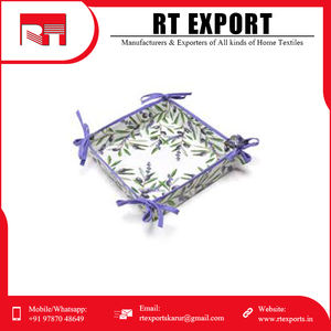 ตะกร้าใส่ขนมปังวัสดุผ้าฝ้ายแท้ดีไซน์ตามสั่งผู้ผลิตอินเดีย - Product Image 6