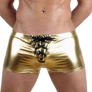 Short en cuir souple pour hommes, Mini Short Sexy, taille haute, couleur noire, offre spéciale - Product Image 6