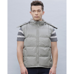 Veste matelassée sans manches en duvet rembourré de qualité supérieure pour homme, sur mesure, en vente, grandes tailles - Product Image 2
