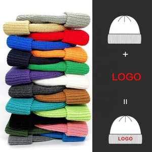 Wholesale Blank Acrylic Knitted High Quality Custom <b>Beanies</b> With Logos Winter Hats For Unisex - Product Image 3