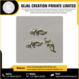 Sejal Creation's Best Price 925 Sterling Silver Pendant Charms Personnalisé Lettre Motif En Gros Fantaisie En Vrac Bijoux - Product Image 3