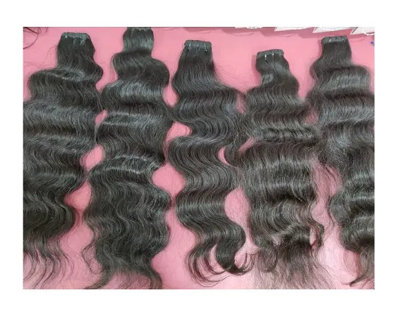 cuticle aligned hair Wet and vavy Hair Weave 3 Bundles 100% Unprocessed Human Hair Extensions Natural Color Wholesale