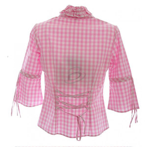 2021 ropa de mujer, camisa de manga larga de algodón y poliéster de talla grande para mujer, camisa a cuadros occidental para Unisex 2024 - Product Image 4