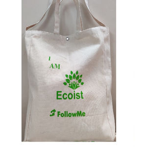 Sac en coton et lin avec cordon de serrage, personnalisable avec logo, pour l'épicerie écologique, l'emballage de détail et la promotion - Product Image 1