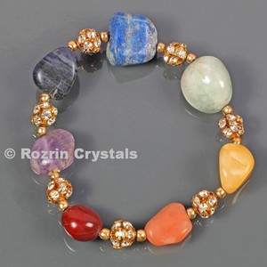 Buy Online Women Handmade <b>Chakra</b> <b>Bracelets</b> : Women Handmade <b>Chakra</b> <b>Bracelets</b> For Sale - Product Image 1