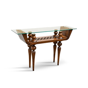 Mesa Consola de Madera de Caoba Miranda, Diseño Clásico, Madera Sólida, Muebles para Sala de Estar, Hogar, Hotel, Resort - Product Image 1