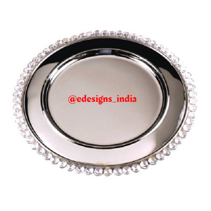 Designer Metal Charger Plate Round Shape Decorative Handmade Under Plate Latest Arrival Affordable High Quality Serving <b>Platter</b> - Product Image 6