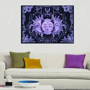 Tarot Card Tapestry Cotton Small Poster Altar Cloth 3 Sun Wall Hanging Altar cloth Home Decor Art