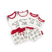 Ensemble pyjama de Noël pour homme et femme, taille plus, luxe 2020, chemise en jersey raglan assortie, pantalon en flanelle