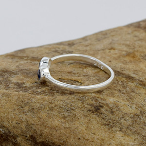 แหวน925เงินสเตอร์ลิงแท้แท้แบบปรับได้แหวนบน kyanite อัญมณี kyanite แหวนหมั้นแหวนออกแบบเครื่องประดับชั้นดีสำหรับเธอ - Product Image 5