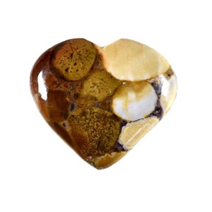 Cobra natural jaspe Palma corazón piedra cristal Palma piedra corazón hinchado Piedra Natural curación Reiki piedra preciosa ágata mayorista - Product Image 6