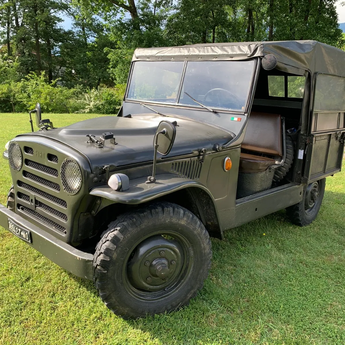 FIAT CAMPAGNOLA AR51 - 1.9 - 1951- CONVERTIBLE - COL. MILATARY GREEN / luxury vintage car / collection - MADE IN ITALY