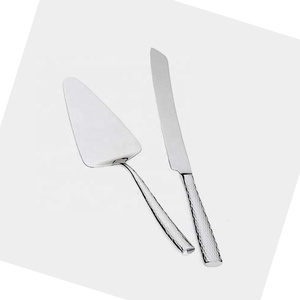 Acier inoxydable Argent Mat Poli Buffet Chauffe-Couverts Manche Rectangulaire Gâteau De Service Ensemble De Mariage Couteau & Spatule Ensemble - Product Image 1