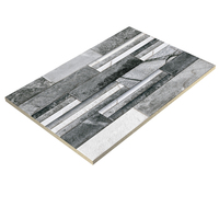 Carreaux muraux en céramique de bonne qualité, 300x450mm, matériel d'extérieur aspect pierre colorée, finition brillante