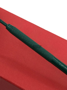 Alta calidad nuevo recubrimiento en polvo verde Kelly extensión de pestañas de acero inoxidable diseño de corazón espejo logotipo personalizado instrumento de belleza - Product Image 6