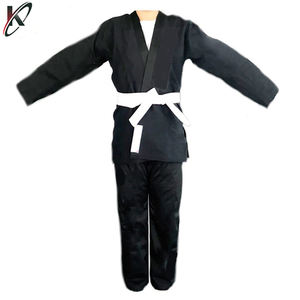 Uniforme de judo gi para adultos y niños, traje de lucha al por mayor, jiu jitsu, color negro - Product Image 2