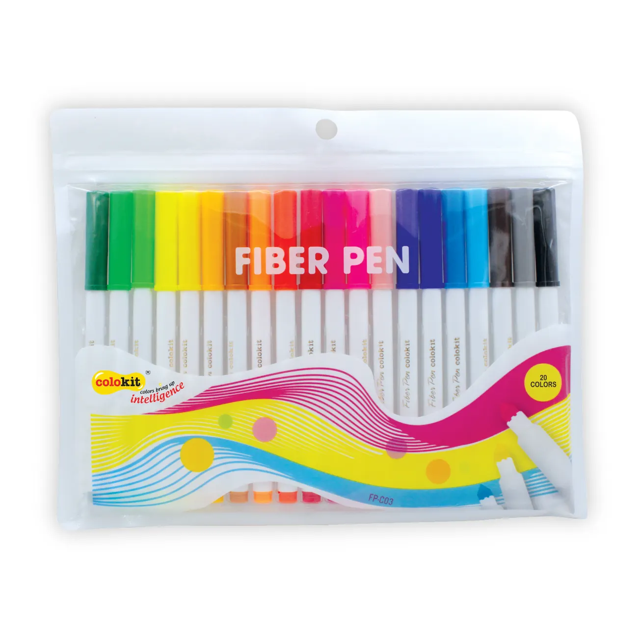 20 Colors Art Markers Set Packaging High Quality Good Choice Felt Pen Fine Tip Office & School Supplies Fibre Pen FP-C03