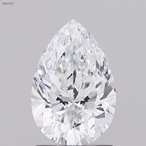 Diamante Labgrown en forma de pera, HPHT-CVD de joyería de Diamante Suelto, tamaño 1,20 Ct, Color E, claridad SI1 - Product Image 1