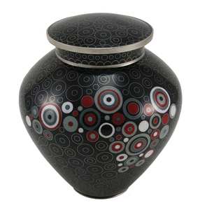 Urna de cremación cloisonne de cobre y esmalte, color azul, estilo americano/europeo, nueva - Product Image 4