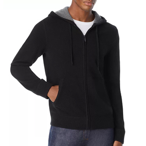 Men fashion plain thick pullover hoodies custom logo printed embroidered men hoodies with custom design and logo - Product Image 3