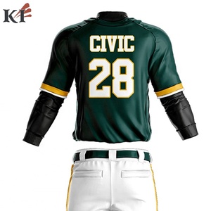 Maillots de baseball rayés et imprimés 100 % polyester, sublimation unisexe, personnalisables, avec sangle avant réglable, Hiver 2026 - Product Image 5